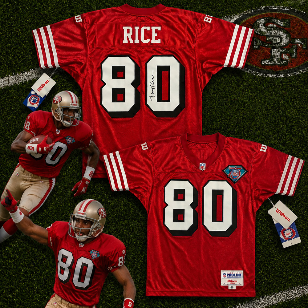 Jerry Rice San Francisco 49ers Signed Authentic 94 Wilson Pro Line Jersey 46 2XL
